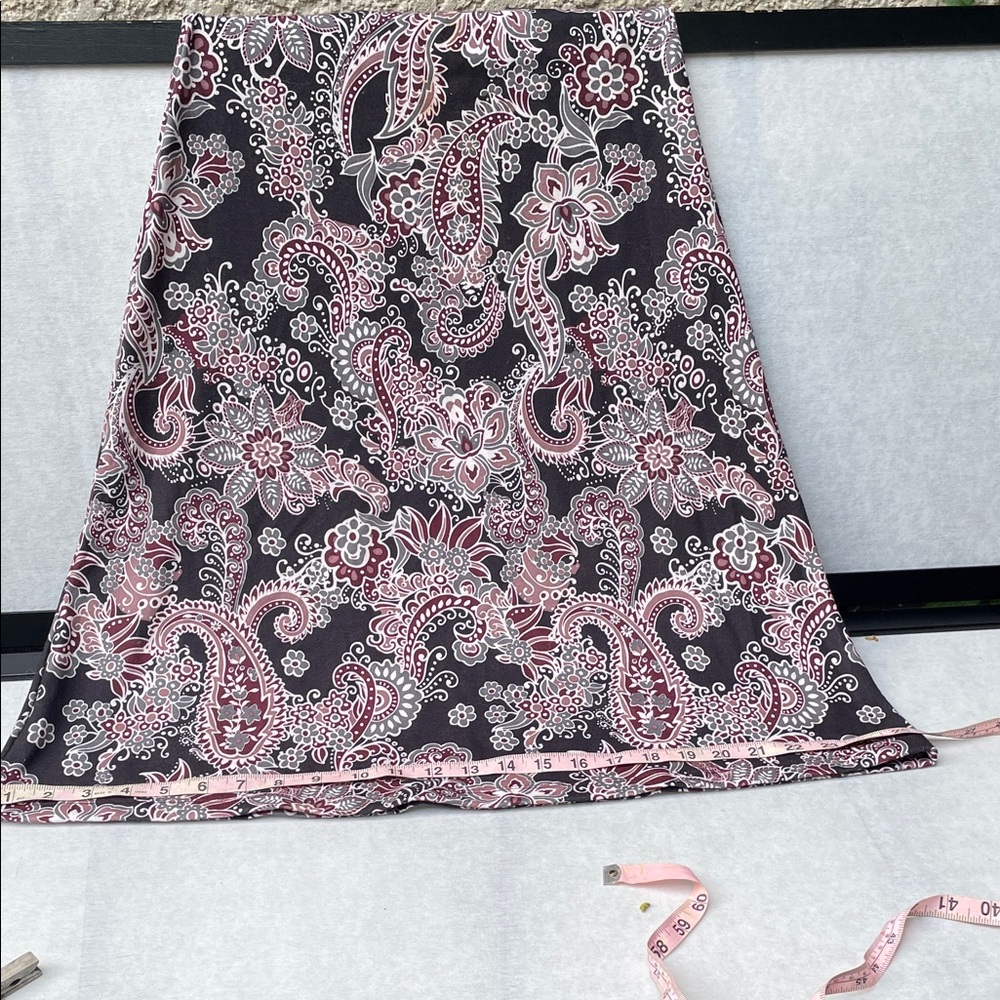 Prana Pink and Black Paisley Midi Dress - Picture 8 of 10